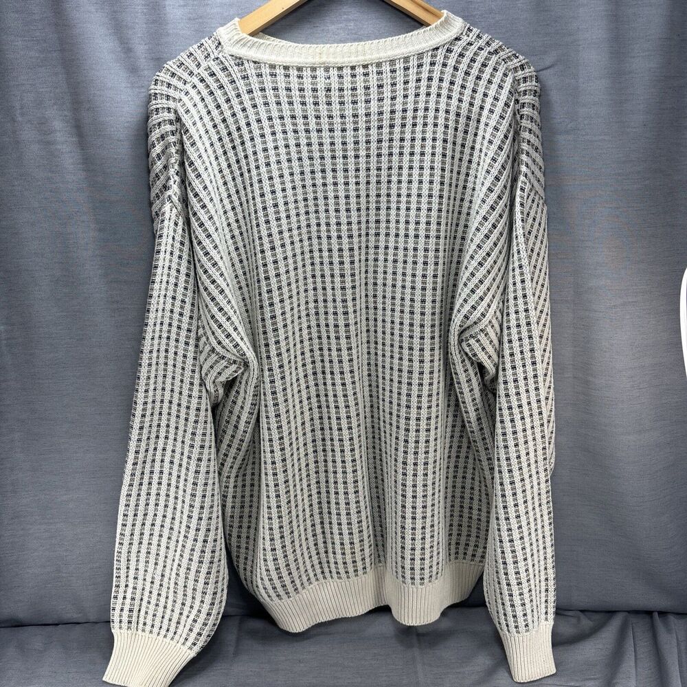Vintage Pendleton Country Traditionals Cream Knit Crewneck Sweater Mens Large - Picture 5 of 7